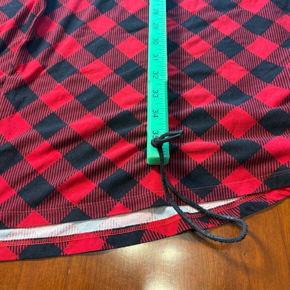 Croft & Barrow Red and Black Plaid Sleepshirt Size 3X - Picture 4 of 5